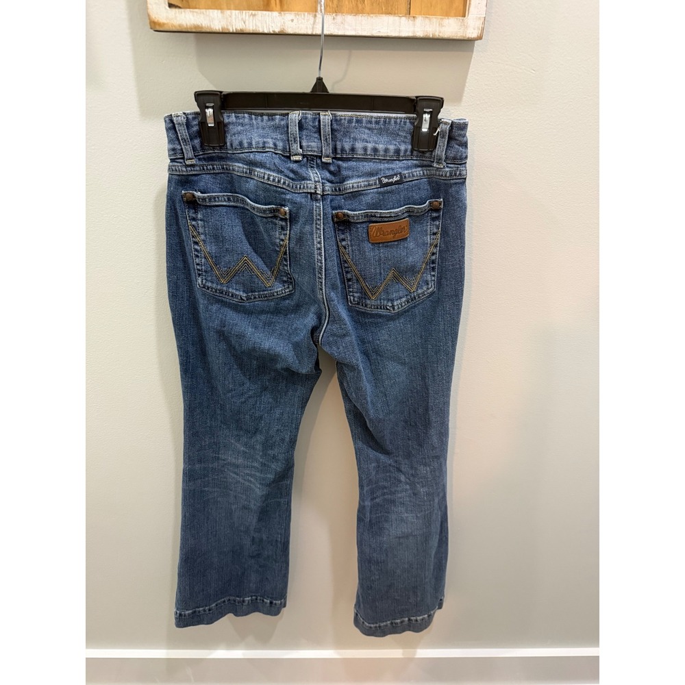 Wrangler Womens Medium Wash Flare Leg Denim Jeans Size 9x30
